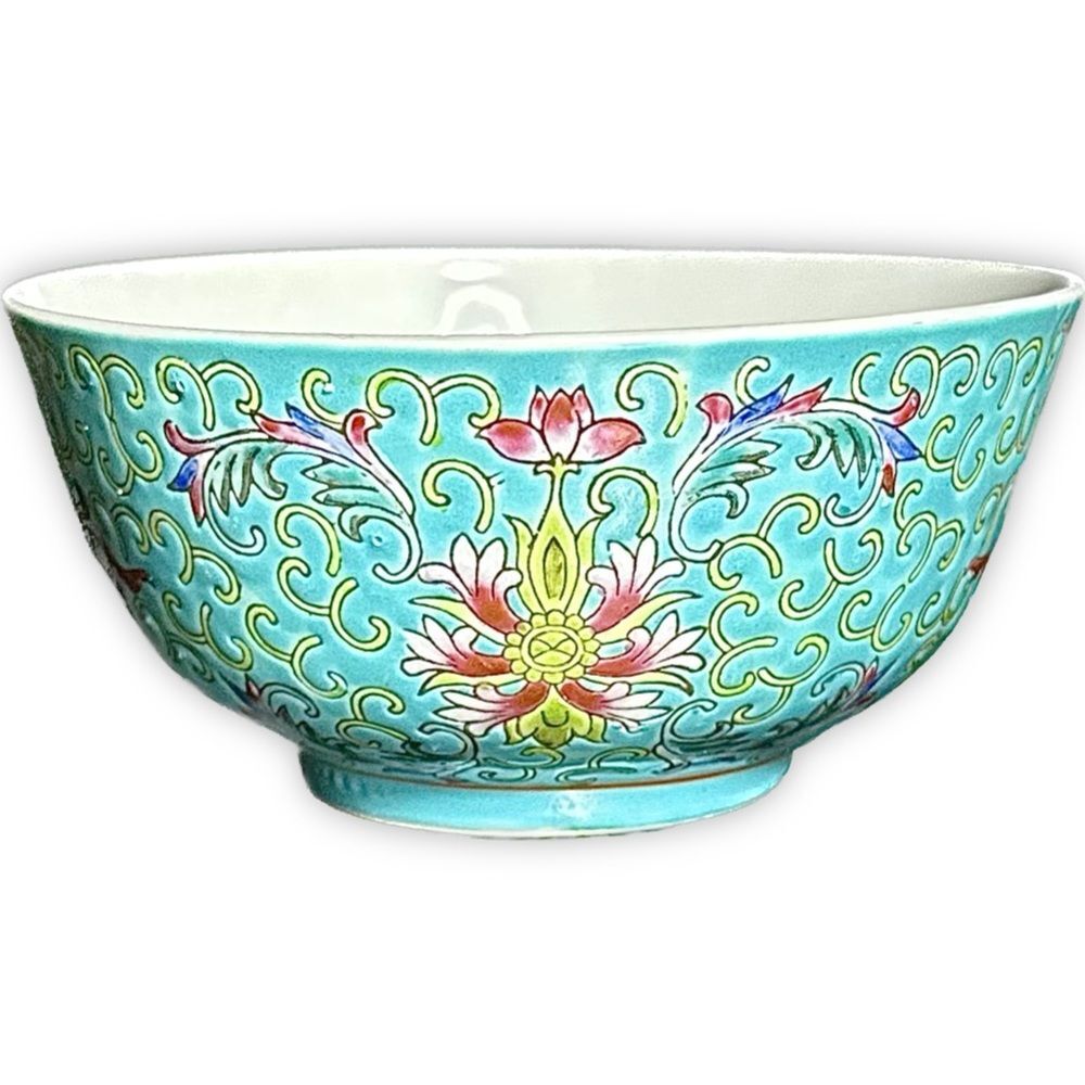 Vintage Famille Verte Jingdezhen Rice Bowl - Picture 1 of 6